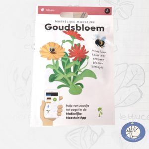 Product afbeelding 8507 Goudsbloem zaden van het merk Makkelijke Moestuin. Met de bestelmogelijkheden voor de website Birds and Berries België